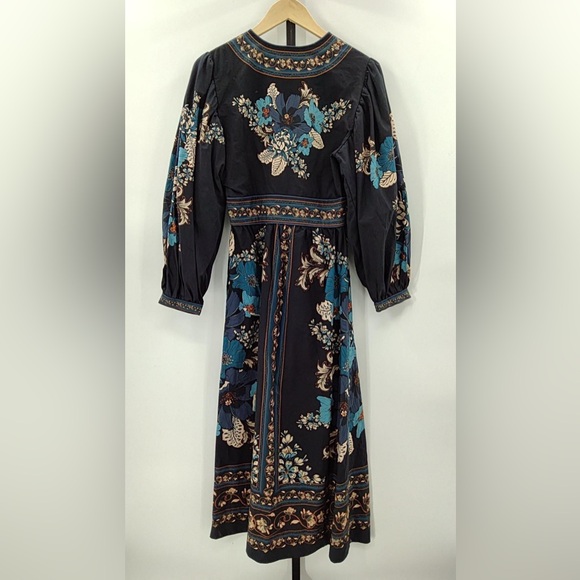Farm Rio Blossom Tapestry Cotton Midi Dress - Picture 6 of 6